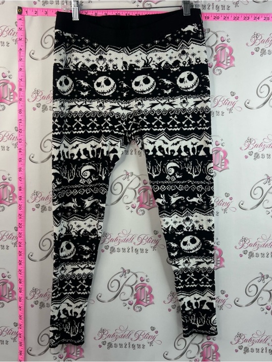 Disney Pants - Disney leggings tights Black & White Jack Skellington Patterned nightmare